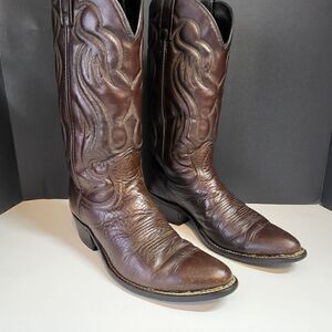 Acme Men's Brown Western Cowboy Boots